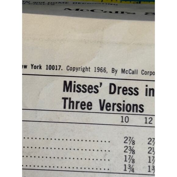 McCall's 8624 Size 10 Bust 31 Misses Dress One and Two Pc Cut Complete 1960s Mod - Picture 6 of 8